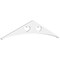 Ekena Millwork Pitch Winston Architectural Grade PVC Gable Pediment, 48"W x 10"H x 1"P (5/12) GPP048X010X100WIN - alternate 1